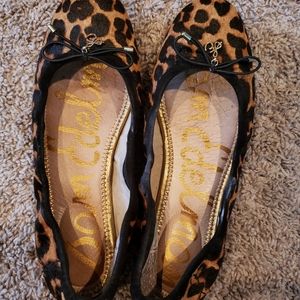 Sam Edelman Leopard Print (furry) Ballet